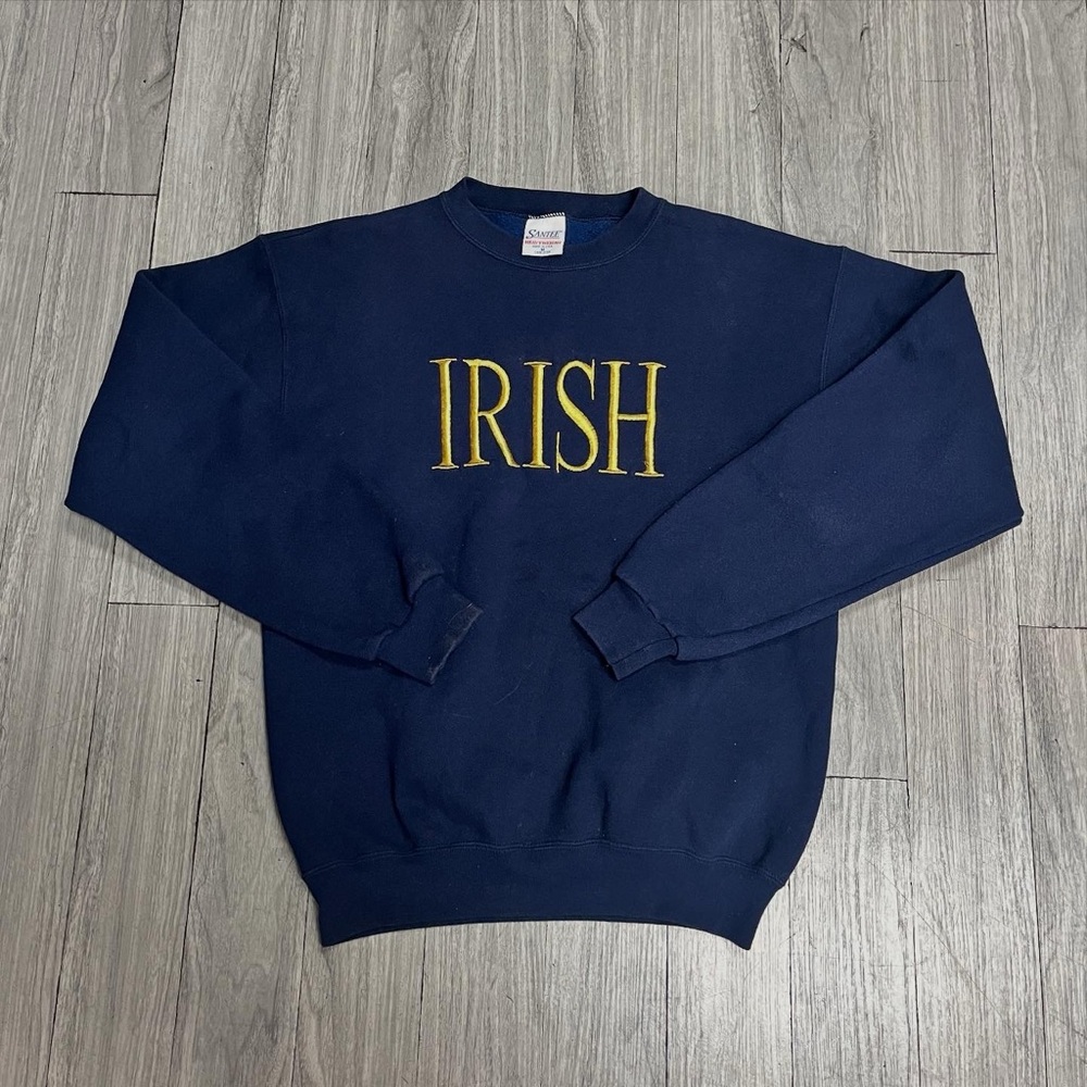 Vintage Santee Heavyweight Irish ☘️ Notre Dame Crewneck Sweatshirt